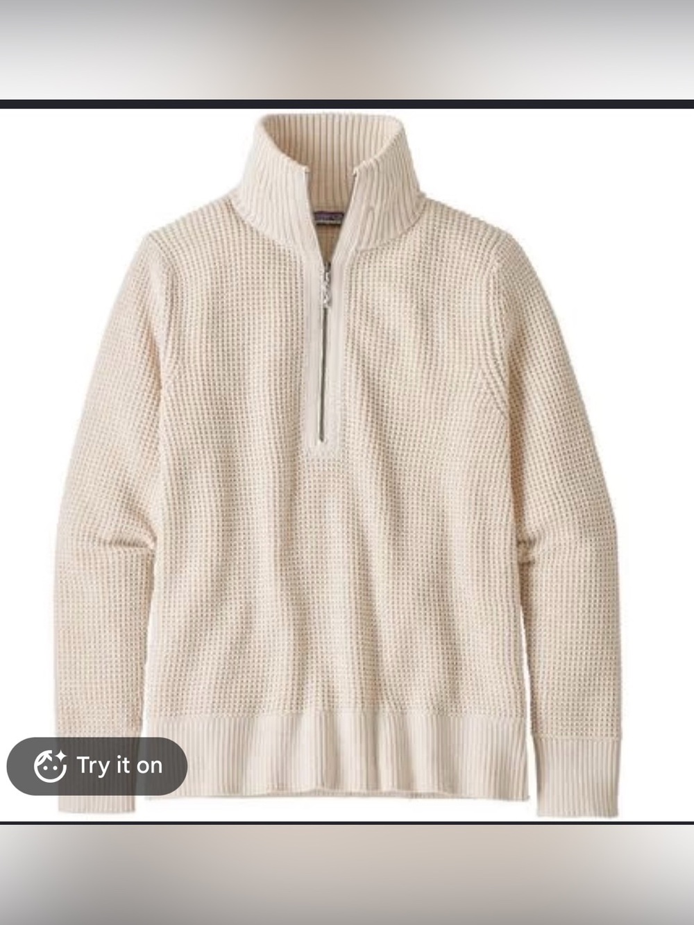 Patagonia Ponderosa Pine 1/4 Zip Pullover Organic Cotton Blend , Large
